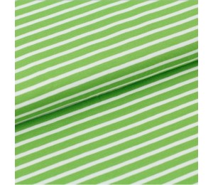Biojersey Streifen - Kiwi grün Stoffonkel